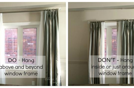 Trucuri pentru camere mici - cum aranjam perdelele