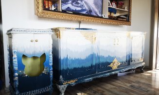 Ce pot face două mâini dibace : un makeover complet  al unui dulap vechi, metoda ombre !